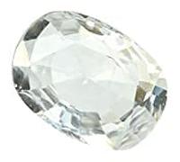 DENMOUS 12.25 Ratti - 11.50 Carat I White Cubic Zircon Excellent Cut Shape I Certified Aaa+ Rashi Ratna Gemstone I For Men'S And Women'S-B0BBNFTF-DMS