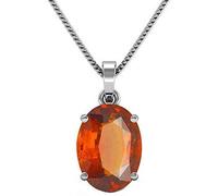 DENMOUS 12.25 Ratti Certified Natural Gomed Hessonite Gomed Stone Panchadhatu Pendant Gemstone Locket-DNM01