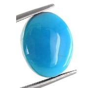 DENMOUS , 12.25 Ratti Natural And Lab Certified Turquoise (Firoza) Most Desired Oval Mixed Cut Shape Sky Blue Color Loose Precious Gemstones-DNM01
