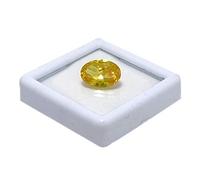 DENMOUS 15.25 Ratti Natural Certified Yellow Cubic Zircon Stone Lab Tested Precious Gemstone Same As Per Image Shown-B0C2KWQK-DNM
