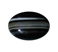 DENMOUS 22.25 Ratti Sulemani Hakik Stone Original Certified Natural Black Onyx Gemstone For Man Or Women-D01B0C8JQD1