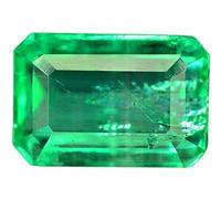 DENMOUS 3.25 Ratti Natural Aaa++ Quality Green Loose Gemstone Natural Certified Zambian Emerald/Panna Stone For Men And Women (Lab Approved) (Emerald)-B0C867DQ00