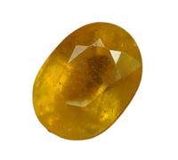 DENMOUS 4.33 Ratti / 3.89 Carat Unheated Untreated Ceylon (Yellow Sapphire) Pukhraj Stone Original Certified Natural Gemstone Aaa+ Quality-B0C7R561-M1