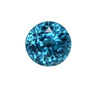 DENMOUS 4.50 Carat I Certified Blue Zircon Stone I Round Shape Cubic Blue Diamond Gemstone-B0C6XY36DNM
