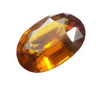 DENMOUS 5.25 Ratti / 4.80 Carat Certified Unheated Untreatet A+ Quality Natural Hessonite Garnet Gomed Loose Gemstone For Men & Women-B09GKX4V25