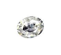 DENMOUS 6.25 Carat Unheated Untreated Ceylon White Sapphire Stone Original Certified Sri Lankan White Pukhraj Gemstone Aaa+++ Quality Safed Pukhraj Rashi Nag For Men & Women-B0CG2H6XM1