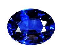 DENMOUS 6.25 Ratti 5.35 Carat Blue Sapphire Stone Best Precious Unheated & Untreated Blue Sapphire Stone Rashi Neelam Ratan Certified Loose Gemstone For Men And Women'S(Lab-Tested)-B0CVGSGL-D1