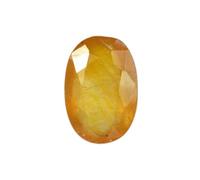 DENMOUS 6.25 Ratti 5.45 Carat Unheated Untreated Ceylone Yellow Sapphire Pukhraj Stone Original Certified Natural Gemstone Aa Quality For Men'S And Women'SBWTTRQ-DNM01
