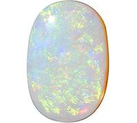 DENMOUS 6.25 Ratti / 5.70 Carat A+ Multifire Opal Stone Natural Oval Shape Australian Opal Loose Gemstone With Lab Certified For Men'S And Women'S-B0C193W7-01