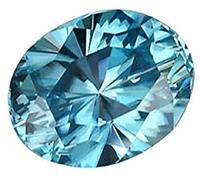 DENMOUS 7.75 Carat Natural Blue Zirconia Oval Cut Gemstone Lab Certified Loose Gemstone For Man Or Women Jewellery Making Loose Gemstone-B0C1H3V1B