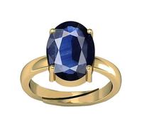 DENMOUS 9.25 Ratti Blue Sapphire (Neelam) Gemstone 100% Original Stone Quality By Lab Certified Adjustable Ring For Women'S And Men'S (Lab - Approved)-B0DPX5S5-00