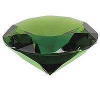 DENMOUS 9.50 Carat Diamond Shape A1 Green Color Crystal Glass Paper Weights With Clear Finish-B0C7N3M5-DNM
