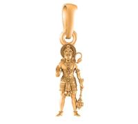 DENMOUS 925 Sterling Silver 22k Gold Plated God Hanuman Pendant Lord Bajrang Bali Locket for Men and Women-377