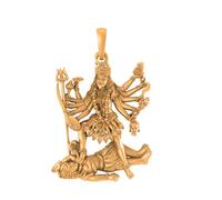 DENMOUS 925 Sterling Silver 22k Gold Plated Goddess Kali Maa Pendant Maa Kali Locket for Men and Women AMZ-153