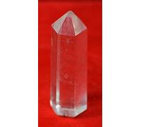 DENMOUS Agarwal Rudraksha Crystal Clear Pencil For Healing Energy/ 15-20 Gram/Free 5 Mukhi Rudraksha With German Silver Caping-B0B51QM8-DNM