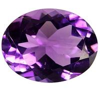 DENMOUS Amethyst Gemstone Original Certified With Lab Report & Guarantee 6.50 Carat Certificate Natural Katela/Jamunia Stone A1 Quality For Astrology Benefits-B0CK5VZ6R1
