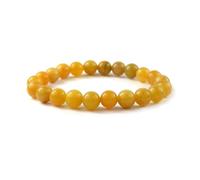 DENMOUS Authentic Adjustable Natural Golden Quartz Healing Crystal Bracelet - 8Mm - Lab Certified - Unisex Design For Overall Well-Being With This Soothing And Energizing Gemstone-B0CM6Z2P-M1