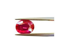 DENMOUS Burma Ruby Stone 3.00 Ratti Lab-Certified Natural Manik Gemstone Manikya Loose Gemstone For Women'S & Men'S-B0C7CWWX-DNM