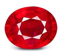 DENMOUS Burma Ruby Stone 8.00 Ratti Lab-Certified Untreated Unheated Natural Manik Gemstone Manikya Loose Gemstone For Women'S & Men'S-B09H37L5-1