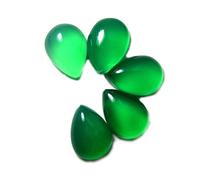 DENMOUS Certified Natural Green Onyx Cab Stone Total 24 Carat 5 Pcs Haqiq Stone Lot Jewelry Making At Wholesale-B09TGHZKDNM