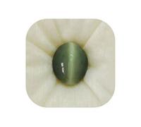 DENMOUS Certified Unheated Untreatet 4.25 Ratti 3.45 Carat A+ Quality Natural Cat Eyes Lehsunia Ketu Loose Gemstone For Women'S And Men'S-B09QX94C1