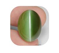 DENMOUS Certified Unheated Untreatet Aaa+ Quality Cat'S Eye Gemstone 4.47 Carat 5.25 Ratti Certified Natural Lesunia Lehsuniya Loose Gemstone-B0DJ94LY-00