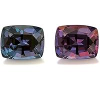 DENMOUS Colour Changing Cushion Shape Certified Alexandrite Stone Lab Created Brazil Loose Gemstone (7.25)-B0D77Z9T-01