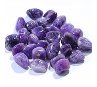 DENMOUS Crystal Tumble Precharged Purple Crystal For Peace, Decision-Making, Spiritual Awareness, Chakra Healing And Relaxation Amethyst Tumble 150 Gram-B0DJDDDH-DMS