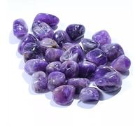 DENMOUS Crystal Tumble Precharged Purple Crystal For Peace, Decision-Making, Spiritual Awareness, Chakra Healing And Relaxation Amethyst Tumble 200 Gram-B0DJD9P1-DMS
