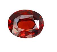 DENMOUS Garnet Stone Original Certified Hessonite 5.25 Carat Gemstone Srilanka Rahuratan Real Gomeda Rashi Ratan Lab Tested Gomed Ceylon-B0DPG9MNR1