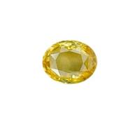DENMOUS Gems 2.00 Carat/3.00 Ratti Yellow Sapphire-Pukhraj Stone Untreated, Sapphire Lab Certified Natural Gemstone-B0CC9T2T-M1