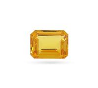 DENMOUS Gems Yellow Sapphire 9.75 Carat Unheated Untreated Ceylon Mined Pukhraj Gemstone Lab Certified Natural Gemstone For Man Or Women-B0CC9RPM-1