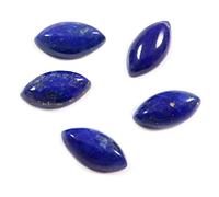 DENMOUS Goyal Exports Lapis Lazuli Natural Gemstone Cabochon 5X10 Mm Marquise Shape 5 Pcs Wholesale Lot 6.75Cts Gtc-440-B09SPYZ5DNM