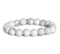 DENMOUS Howlite 10Mm Beaded Bracelet Natural Healing Crystal Chakra Balancing Meditation Stone-B08938M3DMS