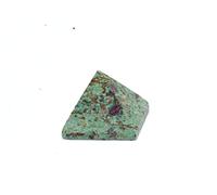DENMOUS Jet Gemstone Pyramid Approx. 1.5" Earth Elements Reiki Symbol Pentacle Gemstone Healing Vastu Chakra Balancing Pyramid Good Luck Image Is Just A Reference (Ruby Fuschite)-B08PCSYF1