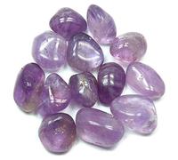 DENMOUS Natural Amethyst Purple Tumble Stones For Reiki Healing And Vaastu Correction And Increase Creativity 200 Grams Tumble Stone-B08C2MJW41