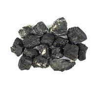 DENMOUS Natural Black Tourmaline Healing Rough Stones - Negative Energy Purifier (Set Of 3-5 Stones Approx. 250+ Grams)-B09P9P4W-1D