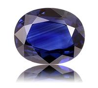 DENMOUS Natural Blue Sapphire 3.00 Carat Certified Blue Sapphire Loose Gemstone Neelam Stone For Men And Women-B0DFQGQCDNN