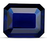 DENMOUS Natural Blue Sapphire 3.25 Ratti / 3.00 Carat Certified Blue Sapphire Loose Gemstone Neelam Stonefor Men And Women-DNM01B0DFQG3P