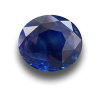 DENMOUS Natural Blue Sapphire 3.25 Ratti Certified Blue Sapphire Loose Gemstone Neelam Stonefor Men And Women-DNM01
