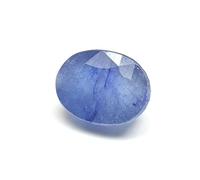 DENMOUS Natural Blue Sapphire 3.50 Ratti Certified Blue Sapphire Loose Gemstone Neelam Stone For Men And Women-DNM01B0DFQB63