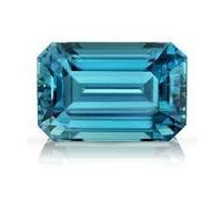 DENMOUS Natural Blue Zirconia December Birthstone Squire Cut Ggtl Lab Certified Excellent Quality Loose Gemstone For Man Or Women (Stone Weight - 10.25 Ratti - 9.50 Carat)-DNM01