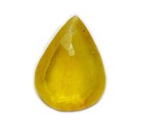 DENMOUS Natural Certified Yellow Sapphire Gemstone 2.25 To 10.25 Ratti Pukhraj Pear Shape Rashi Ratan-B0BS2CC4-DNM