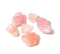 DENMOUS Natural Citrine Carnelian Green Aventurine Rose Quartz Fluorite Tiger Eye Lapis Amethyst Black Tourmaline Negativity Rough Healing Crystal Gemstones (Rose Quartz)-B08QJ7XSB