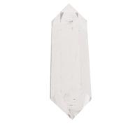 DENMOUS Natural Clear Quartz Double Point Terminated Gemstone Healing Wand Crystal-B0CFY9YQ-2541