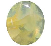 DENMOUS Natural Energized Prehnite Healing Crystal Gemstone Cabochon For Ring (16.8 Carat)-B07S495W-D1
