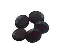 DENMOUS Natural Garnet At Wholesale Lot (Rs 113/Carat) Fine Quality Oval Shape गोमेद Loose Gemstone For Reselling Astrologer Jewellers Crystal Healing Kumbh Aquarius Rashi-B0C69P5R-00