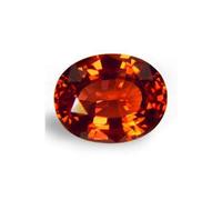DENMOUS Natural Gomed Stone 12.25 Carat Certified Hessonite Garnet A1+ Quality Gemstone-B0C7N4CJ00