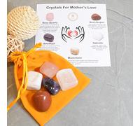 DENMOUS Natural Healing Tumble Stone Mother'S Love Kit|Natural Tumble Stone Kit Shows The Love Felt By A Mother For Her Children-B09TGWHV41