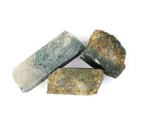 DENMOUS Natural Moss Agate Rough, Raw Stone 100 Grams, Moss Agate Raw Stones-B09PDSMTDN